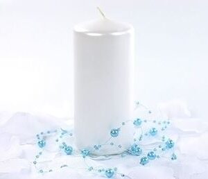Venta de Vela Cirio Blanco Perlado (12cm)