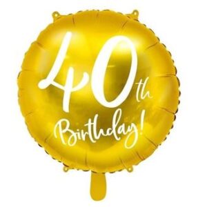Venta de Globo 40 Años Dorados (45cm)