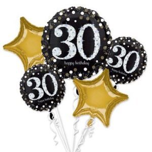 Venta de Bouquet Globos 30 Años Elegantes (5)