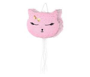 Venta de Piñata de Gato Rosa 3D (35cm)