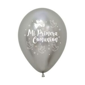 Venta de Globos Réflex Plateados Mi Primera Comunión Palomas (12)