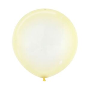 Venta de Globos Amarillo Pastel Cristal 60cm Sempertex R24-321 (10)
