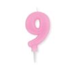 Venta de Vela 9 Rosa Pastel (10cm)
