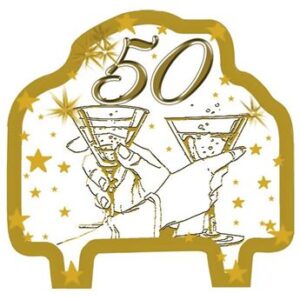 Venta de Vela 50 Aniversario Brindis