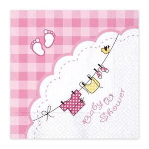 Venta de Servilletas Baby Shower Niña Rosa (20 uds)