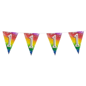 Venta de Banderín 1 Año Multicolor plástico (6m)
