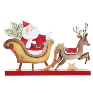 Venta de Decorado Mesa Navidad Santa Claus Madera (18cm)