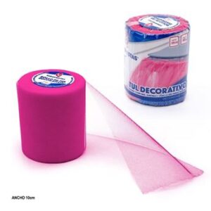 Venta de Tul Rollo Color Fucsia 10cm (45m)