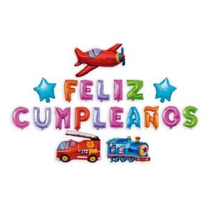 Venta de Set Feliz Cumpleaños Vehículos