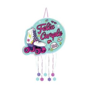 Venta de Piñata Feliz Cumple Patines cartón (46cm)