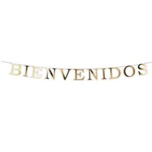 Venta de Guirnalda Bienvenidos Letras Dorado (3m)