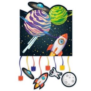 Venta de Piñata Espacial Infantil cartón 27cm x 21cm (1 unidad)