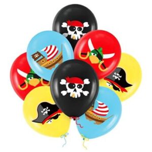 Venta de Globos Piratas Surtidos Látex (8 unidades)