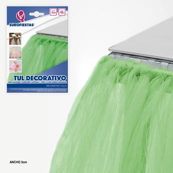 Venta de Tul Rollo Color Verde claro 10cm (45m)