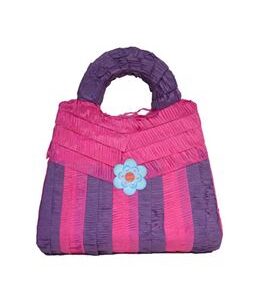 Venta de Piñata Bolso Rosa y Lila 3D (43cm)