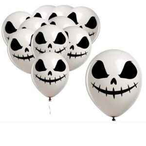 Venta de Globos Fantasma Blanco Látex (10 unidades)