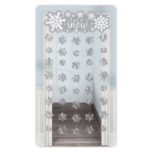 Venta de Cortina de Puerta Let it Snow con Copos de Nieve (1.9 m x 1 m)