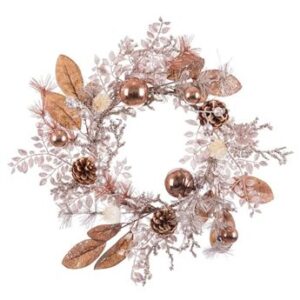 Venta de Corona Navideña Decorativa Cobre (45cm)