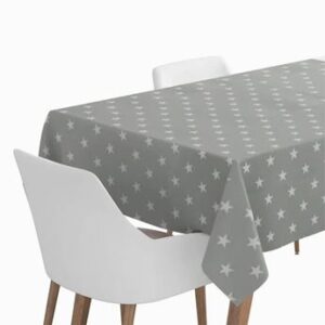 Venta de Mantel Rollo Plateado Gris Estrellas papel (1.2m x 5m)