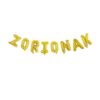 Venta de Globos ZORIONAK dorado en foil (40cm)