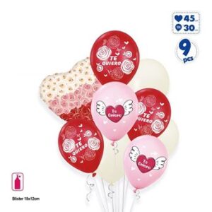 Venta de Bouquet Set Globos Te Quiero Foil y Látex (9 unidades)