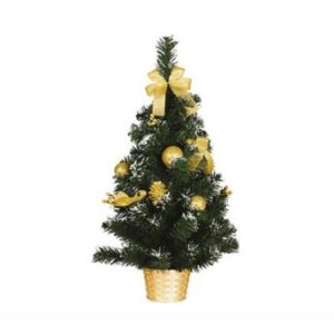 Venta de Árbol de Navidad Decorado en Dorado (40cm)