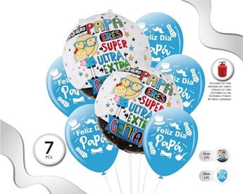 Venta de Globos Felicidades Super Papá (7uds)