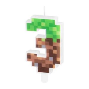 Venta de Vela Tarta 3 Minecraft 8cm