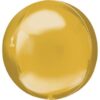 Venta de Globo Dorado Esférico Orbz Jumbo Foil 53cm (3 unidades)
