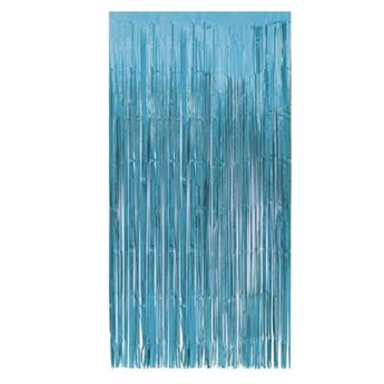Venta de Cortina Azul Claro Metalizado (100cm x 200cm)