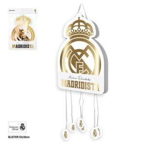 Venta de Piñata Muchas Felicidades Madridista Dorado (53×38 cm)