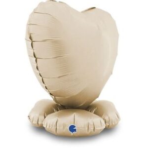 Venta de Base Grande Corazón Crema Satin 58 X 58 X 18cm (Aire)