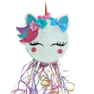 Venta de Piñata Unicornio Pestañas Golpear 3D (37cm x 34cm)