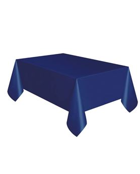 Venta de Mantel Azul Marino plástico (137cm x 274cm)