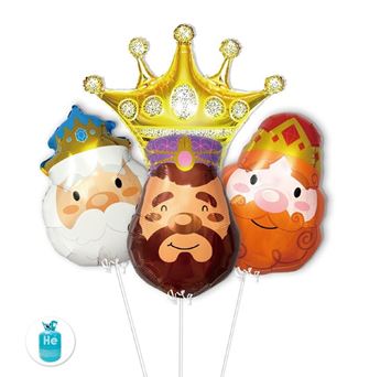 Venta de Globos Reyes Magos con Corona Foil