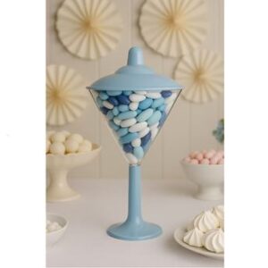 Venta de Bol Copa Martini Elegante Candy Bar Azul (25cm)