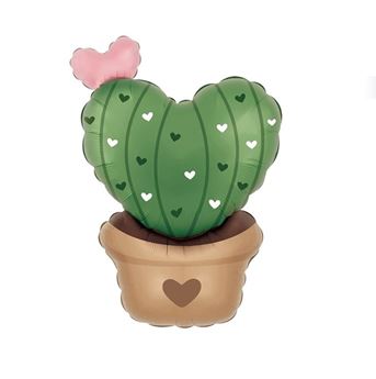 Venta de Globo Foil Cactus Corazón (76cm x 56cm)