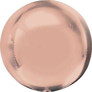 Venta de Globo Rosa Dorado Esférico Orbz (38cm)