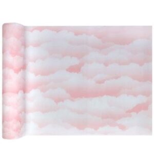 Venta de Camino de Mesa Rosa Nubes Tela (5m)