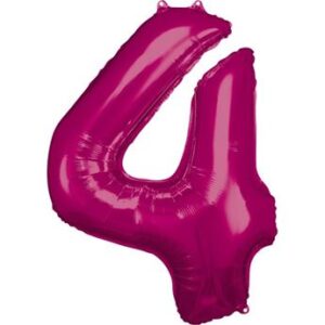 Venta de Globo Número 4 Rosa Gigante (86cm)