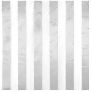 Venta de Servilletas Blancas Rayas Plata Brillante papel 33cm (16 unidades)