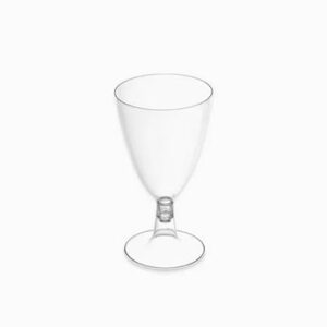 Venta de Copas de Agua o Vino Transparentes Plástico Reutilizable 220cc (3 unidades)