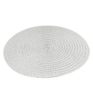 Venta de Bajoplato Plateado con Borde Trenzado 35 cm