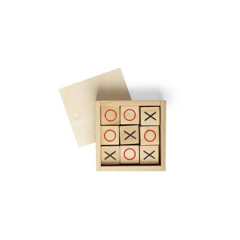 Juego de mesa 3 en raya en madera
